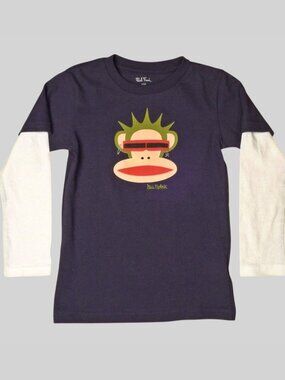 NWT Paul Frank Little Boys Julius Monkey Layered Long Sleeve T-Shirt